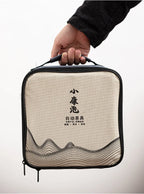 Chinesisches kung fu teeset sand keramik teeset reise kung fu teeset geschenk porzellan lila tontopf gegossen keramik teeset