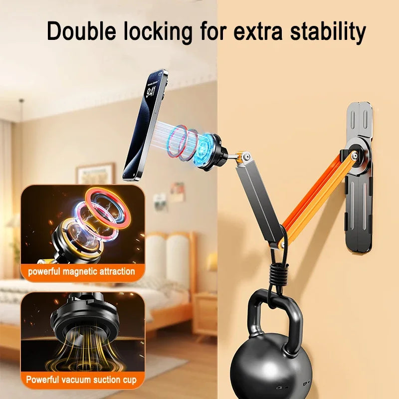 Eary Tablet Wand halterung 360 ° Drehung Tablet Halter Ständer Küche Wand halterung kompatibel mit iPad/iPhone/alle 4, 5-6, 5-Zoll-Tablet