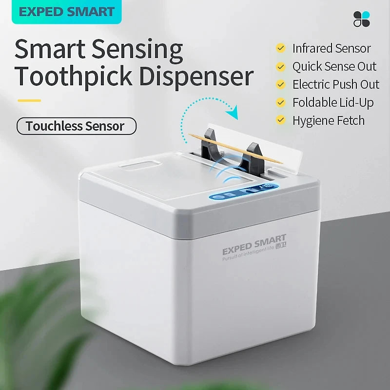 Elektrische Zahnstocher Halter Smart Automatische Sensor Zahnstocher Spender Zahn Pick Container Organizador Küche Zubehör