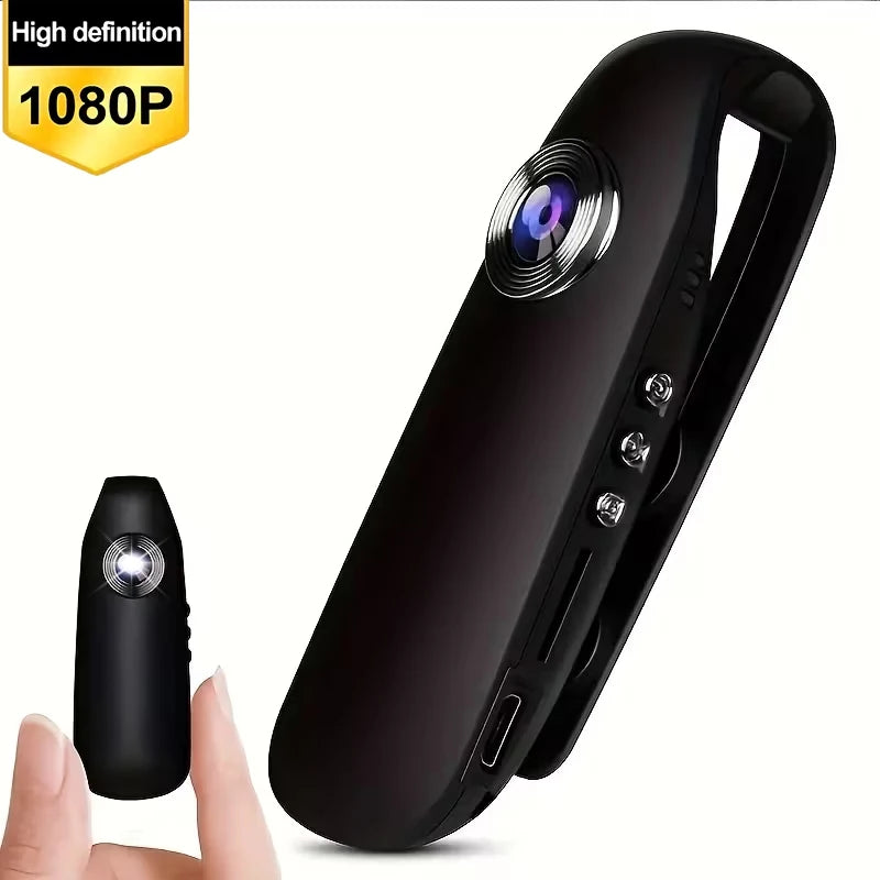 Full-HD-Mini-Bodycam mit Clip und microSD-Speicher