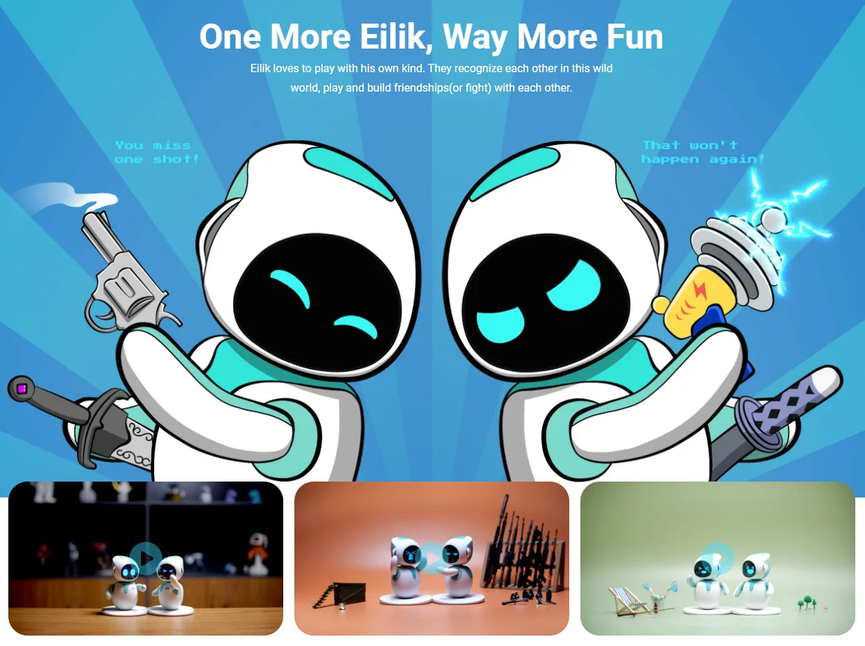 Elektron AI Pet Eilik Smart Roboter Desktop Spielzeug Emotionale Intelligente Begleiter Haustiere Touch Intaktive Spielzeug Kinder Erwachsene Roboter