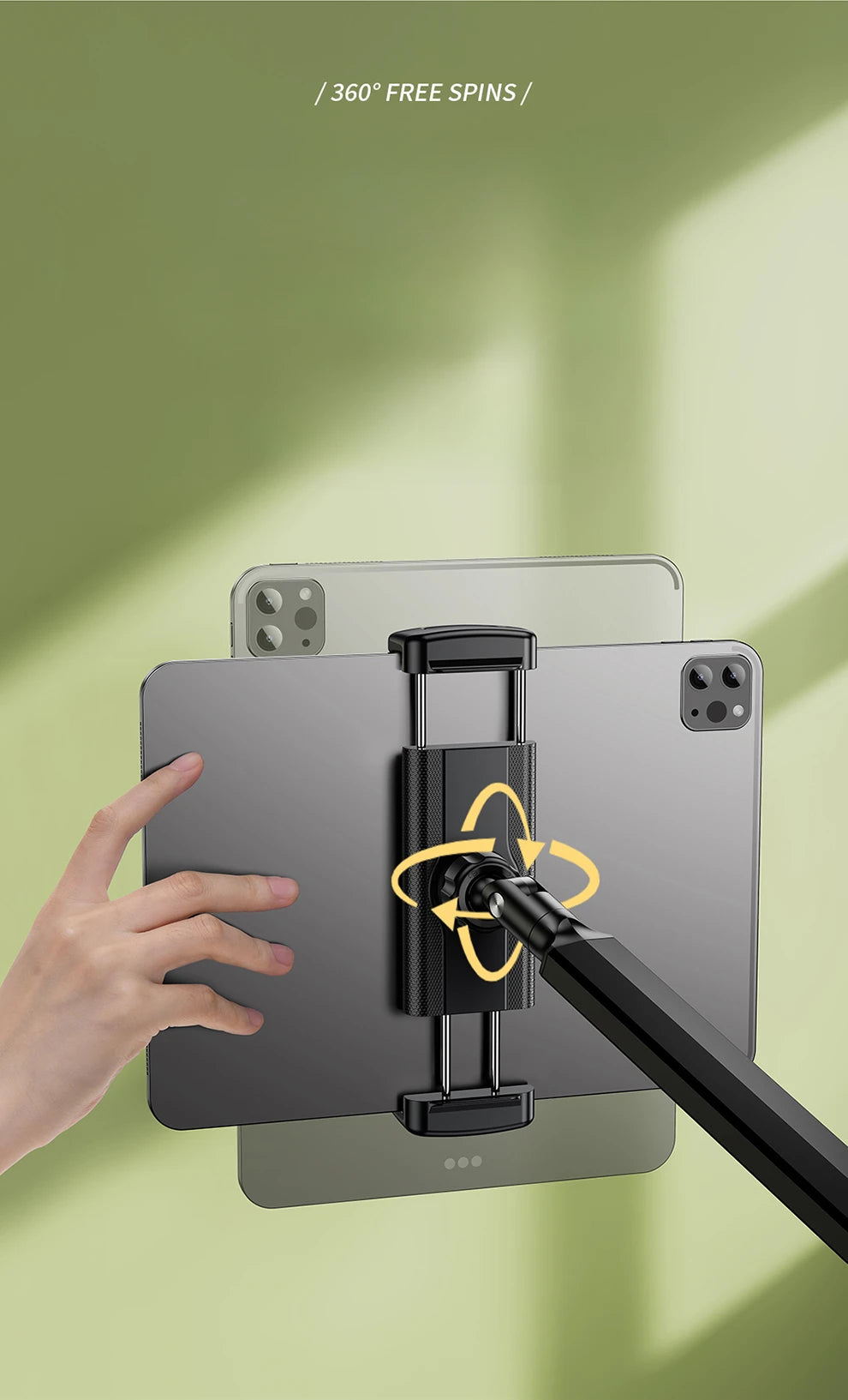 Oatsbasf versteckter Nachttisch-Tablet-Telefonständer 990 °   Drehbare, einsteckbare, geschlitzte, aufsteckbare Telefonhalterung, Tablet-Halterung für Sofa, Schreibtisch