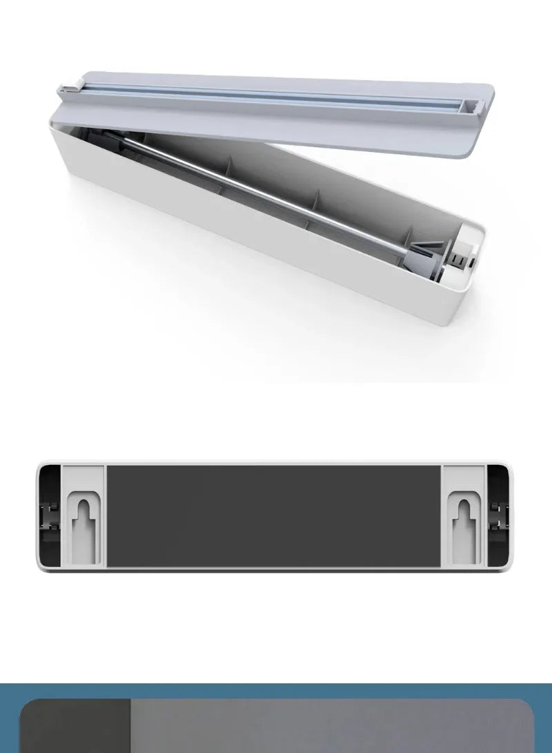 Wand Frischhaltefolie Spender Wrap Aluminiumfolie Folienschneider Spender Wand Magnetische Stretch Rollenpapierhalter Küchenzubehör