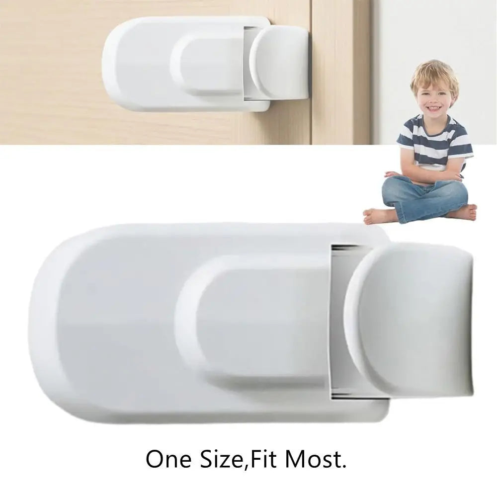 Kindersicherung Türgriff – Snap-On, Werkzeuglose Montage, Anti-Klemm | Baby & Kleinkind | Weiß