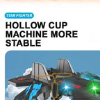 Fernbedienung Flugzeug V17 Jet Fighter Stunt Rc Flugzeug 360 °   Kreisendes ferngesteuertes Kampfflugzeug-Modellspielzeug mit LED-Leuchten