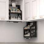 Hebekorb, Küchenschrank, vertikaler Pull-Down-Typ, auf und ab Puffer, Gewürzkorb, Gestell