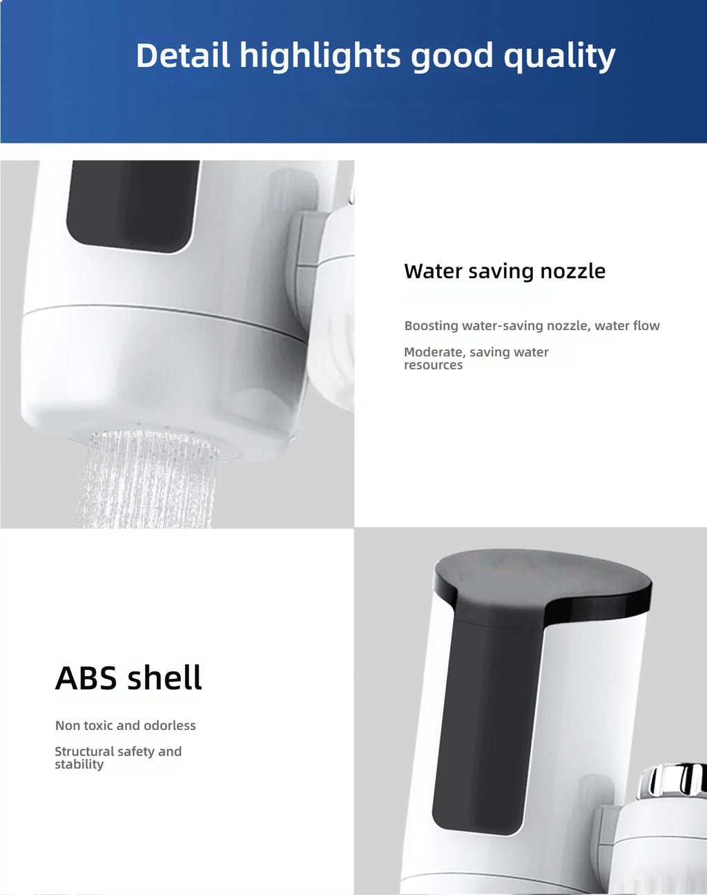 Elektrische Küche Waschbecken Warmwasserbereiter Wasserhahn Instant Hot Edelstahl Wasserhahn Heizung Kaltheizung Küchenzubehör