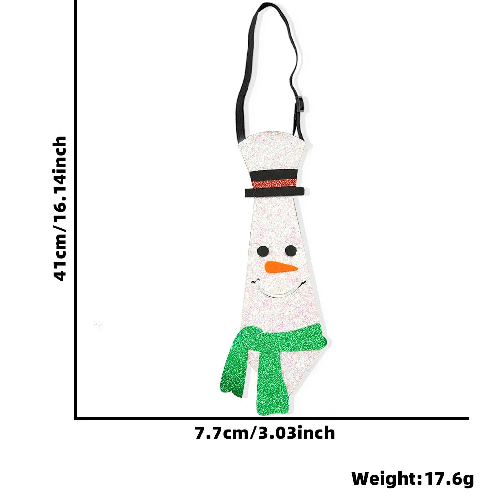 Filz Weihnachts krawatten, Weihnachts schmuck, Schneemann, Elch, Weihnachts baum, Krawatten für Kinder, Weihnachts feier dekorationen