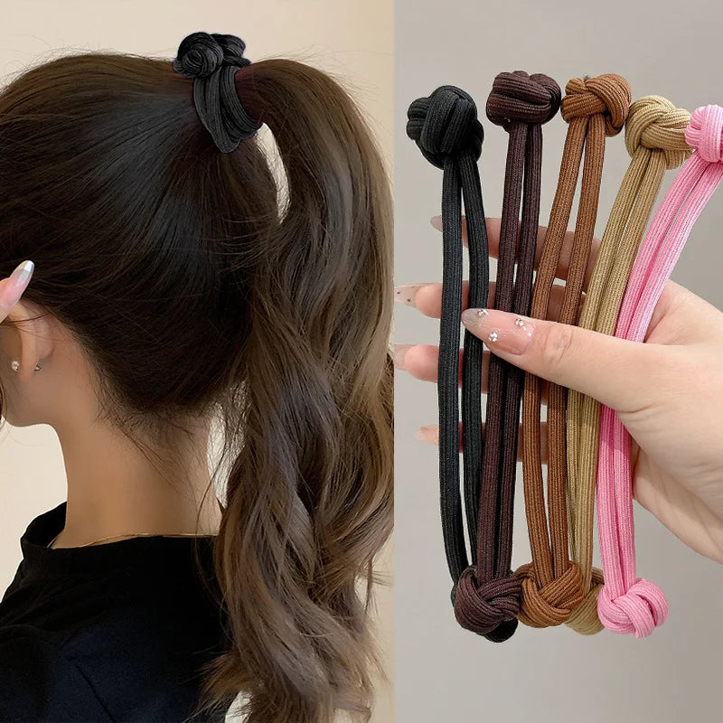 Einfachheit Stretch Gummi Haargummis für Frauen Hohe Elastizität Mode Mädchen Kopf Seil Scrunchie Haar Zubehör