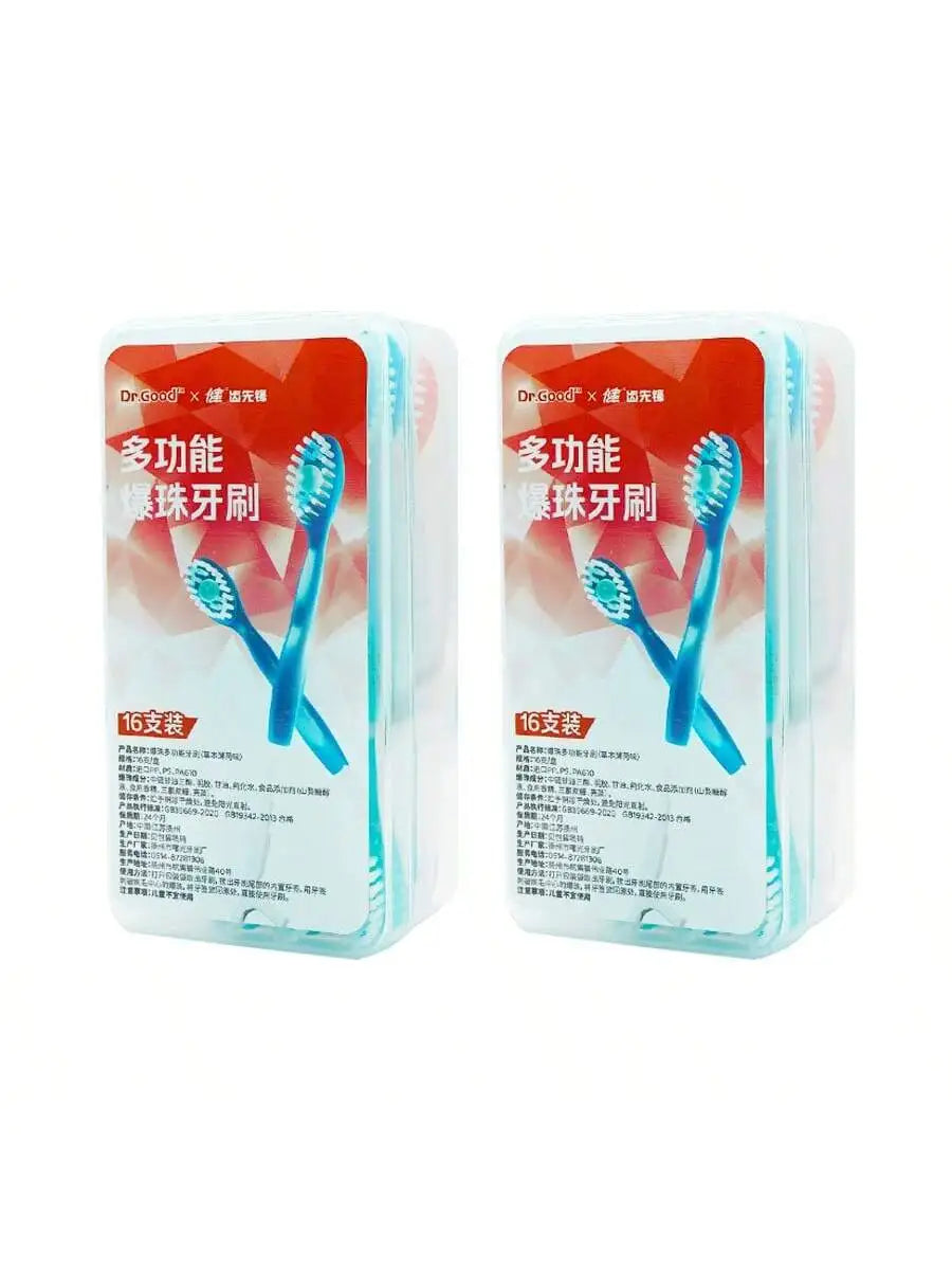 Tragbare 5-in-1-Zahnbürste mit Zahnseide (8/16 Stück)