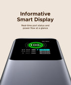 UGREEN Nexode 165W Power Bank 20000mAh Chargeur Portable 100W Max PD3.0 Batterie Externe Câble Intégré pour Ordinateur Portable Téléphone Portable