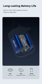 FLEXTAIL Tragbare Luftpumpe, Mini-Campingpumpe mit Licht, USB-C-Aufladung, ideal für Isomatten, Luftmatratzen, Vakuumbeutel