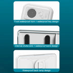 Dusch-Telefonhalterung mit Bluetooth-Lautsprecher, 360-Grad-Drehung, Wandhalterung für die Dusche, wasserdicht, beschlagfrei, für 4–6,9 Zoll große Handys