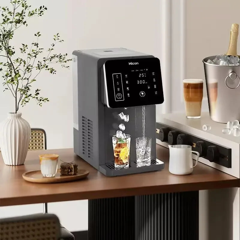 3-in-1-Eisbereiter und Wasserspender: Haushaltsgerät für die Arbeitsplatte mit sofortiger Erwärmung/Kühlung, großes Fassungsvermögen, energiesparend