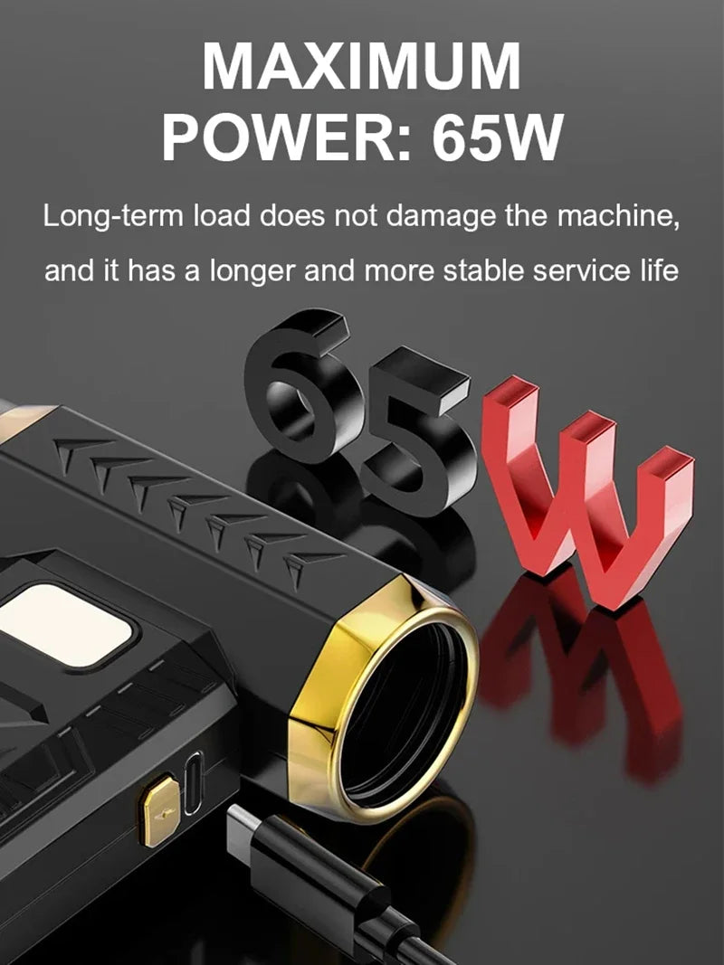 Xiaomi 400000 U/min Violent Fan Leistungsstarkes elektrisches Gebläse Tragbarer Staubreiniger Typ C Aufladung 53 m/s Bürstenloser Turbo-Jet-Lüftergebläse