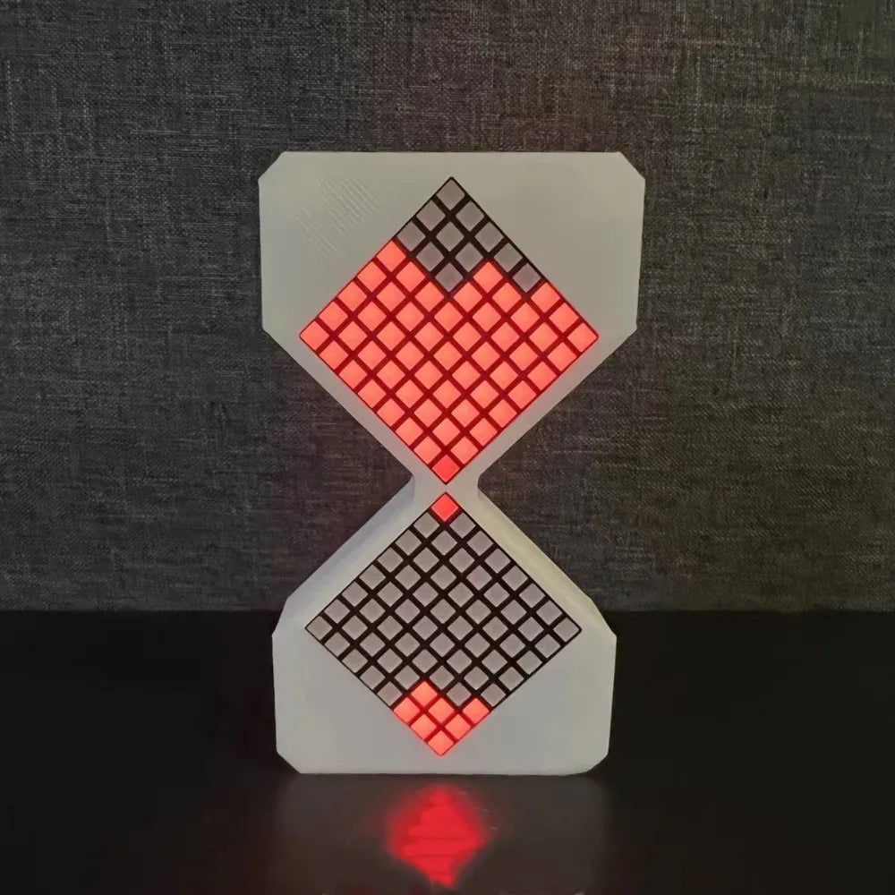 Elektronische LED-Sanduhr im Cyber-Stil, 1–30 Min. Timer mit Schwerkrafterkennung, DIY digitale Sanduhr, Technologie, Sinn für Heimdekoration