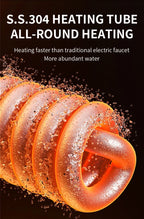 Fudeer 3400 W 220 V Elektrische Küche Warmwasserbereiter Wasserhahn Instant Hot Edelstahl Wasserhahn Heizung Kaltheizung Wasserhahn