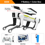 Teeggi Multifunktions-RC-mechanischer Hund, elektrischer RC, intelligenter Roboterhund mit Revolver, Lernspielzeug, bionisches intelligentes Roboter-Spielzeug, Geschenk