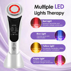 EMS Gesichtsmassagegerät LED Lichttherapie Sonic Ion Vibration Hautstraffung Facelifting Anti Falten Schönheitsgerät Hautpflegewerkzeug