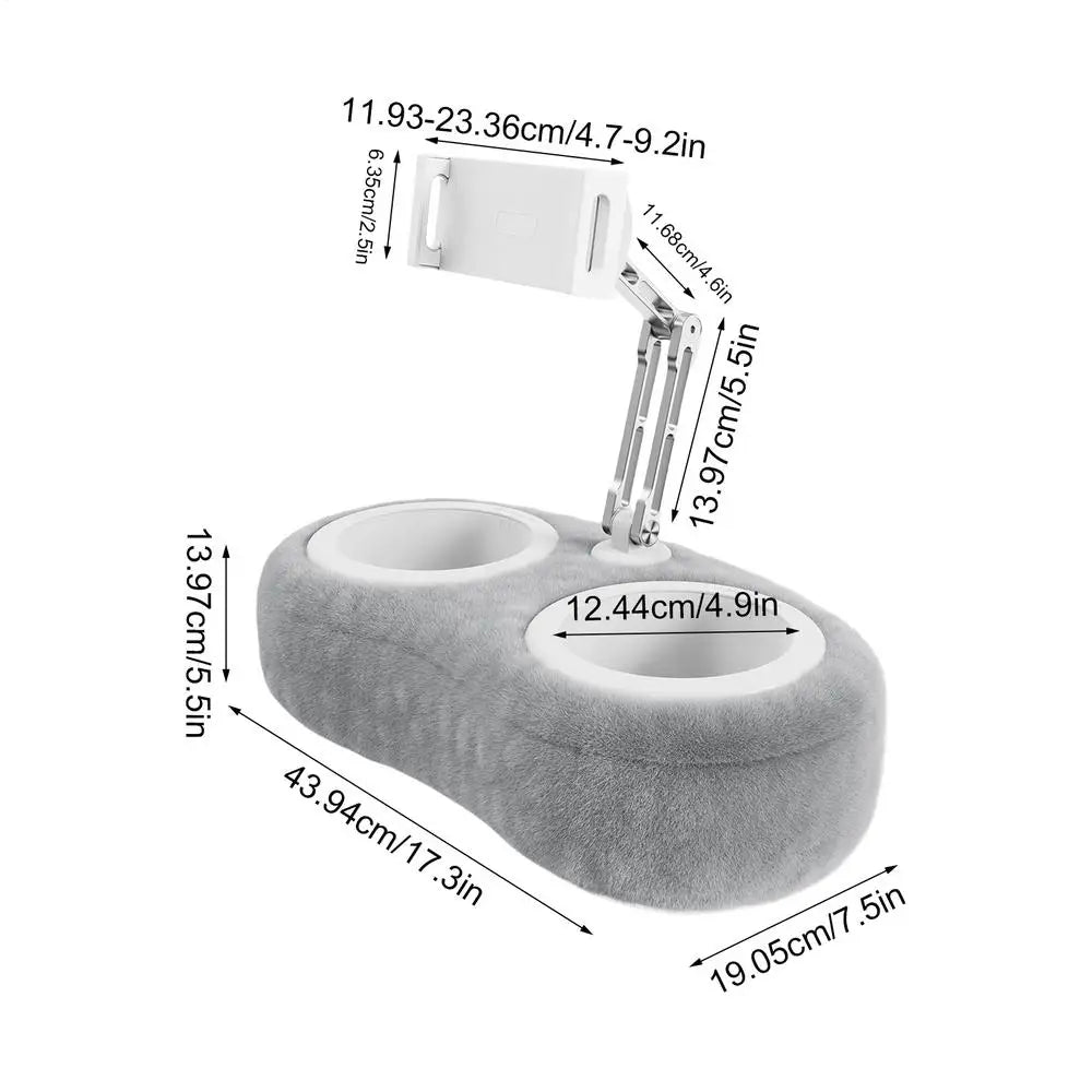 Tablet-Kissenständer, faltbar, tragbar, flexibel, für Telefone, Medienhalter, mehrere Winkel verstellbar, zum Lesen, Tablet-Kissenständer