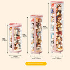 Transparente Puppe Lagerung Box Plüsch Spielzeug Organisation Spielzeug Lagerung Rohr DIY Zipper Bins Kind Weihnachten Geschenk kinder Spielzeug Organizer