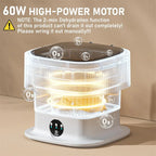 60 W tragbare faltbare Waschmaschine mit rotierenden vollautomatischen Mini-Unterwäsche-Socken 11 l Haushalts-Zentrifugalwaschmaschine