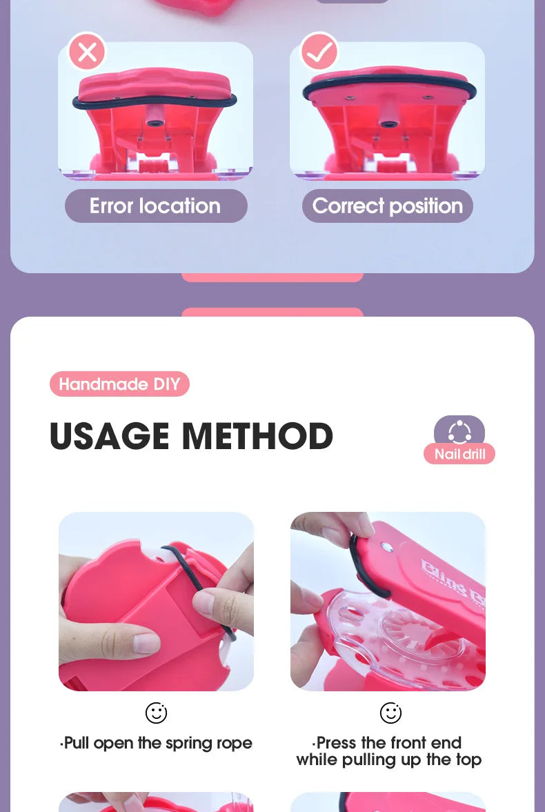 Magie Blingbling Mädchen Haar Diamant Bohrer Maschine DIY Pretend Play Werkzeug kinder Pädagogisches Spielzeug Kunststoff Diamant Aufkleber Ap...