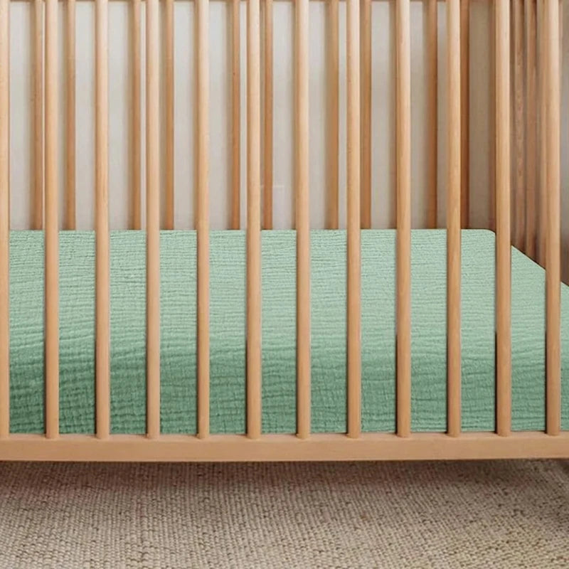 Bequeme Baumwollbettlaken, weiche und atmungsaktive Babybett-Spannbettlaken, Matratzenbezug für Kleinkinder