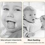 Quetschbeutel-Halter in Bärenform – Auslaufsicherer Snackhalter für Babys und Kleinkinder