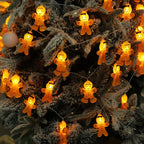 Weihnachten LED String Licht Santa Claus Lebkuchen Mann Weihnachten Baum Ornament Weihnachten Dekoration Für Home Neue Jahr Party Kinder Geschenk