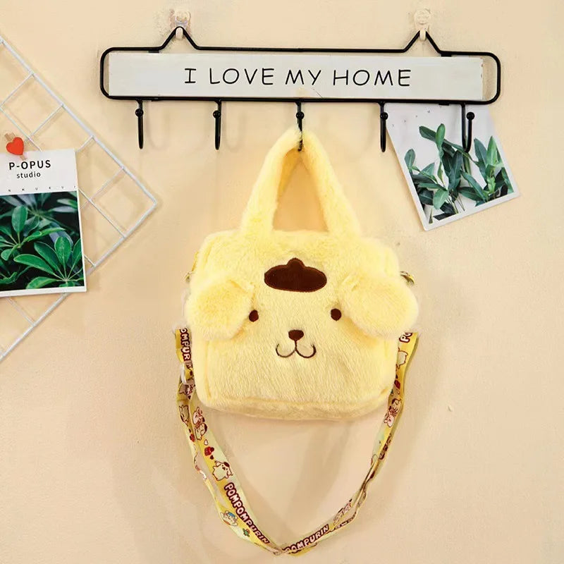 Hello Kitty Sanrio Plüschtasche Kuromi Melody Cartoon Anime Tragbare Handtasche Umhängetasche Kosmetik Kawaii Aufbewahrungstasche Damen Mädchen Geschenk