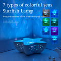 Seestern LED Tisch Lampe Aurora Projektor Lampe Starry Sky Nordlicht Nacht Lampen Schlafzimmer Dekoration Atmosphäre Nacht Licht