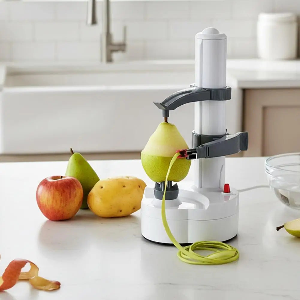 Elektrischer Kartoffelschäler, Multifunktionaler Obstschäler mit Adapter und Ersatzklingen