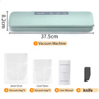 Beste Vakuumierer für trockene und nasse Lebensmittel, Verpackungsmaschine, 220 V, automatischer kommerzieller Haushalt, Küche, Lebensmittel-Vakuumierer mit 10 Beuteln