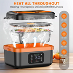 A07R Cordless Electric Lunch Box With 16000Mah Battery Rechargeable Self-Heating Food Warmer For Work/Travel Car/Office Us Plug