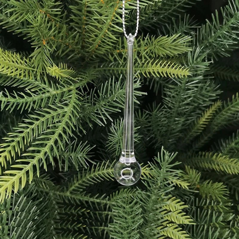 5/10 Stück Weihnachtsdekoration Kristall Schneeflocke hängende Weihnachtsbaum Anhänger Ornamente für Home Decor Party 2025, Neujahrsbedarf