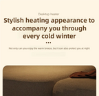 Die tragbare Mini-Heizung mit zweistufiger Warmlufteinstellung eignet sich für den Einsatz auf Heim- und Büroschreibtischen sowie Fußwärmer