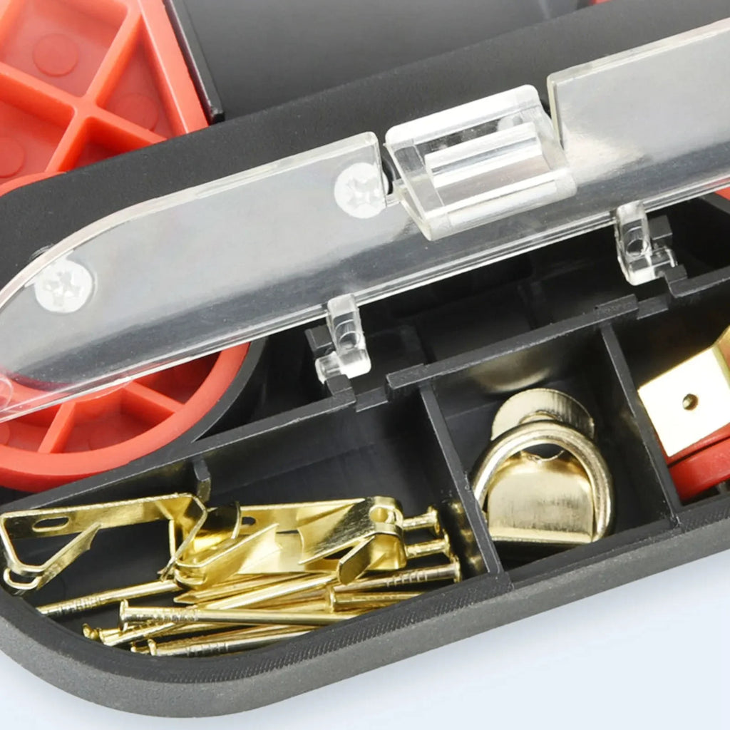 Bilderaufhänger-Werkzeug, Bilderaufhänger-Werkzeug, Fotorahmen, hängendes Nivellierwerkzeug mit Wasserwaage für die Dekoration, Werkzeug zum Nivellieren von Bildern