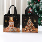 4 stücke Weihnachten Geschenk Taschen Weihnachten Party Dekoration Kinder Gefälligkeiten 2025 Weihnachten Santa Claus Handtaschen Navidad Natal Neue Jahr geschenk 2026
