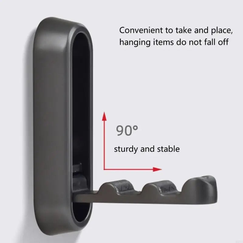 3pcs moderne Badezimmerhaken faltbares Design Nicht Schlupfflächen bescheidene Haken Starke Handtuchhaken für Badezimmer