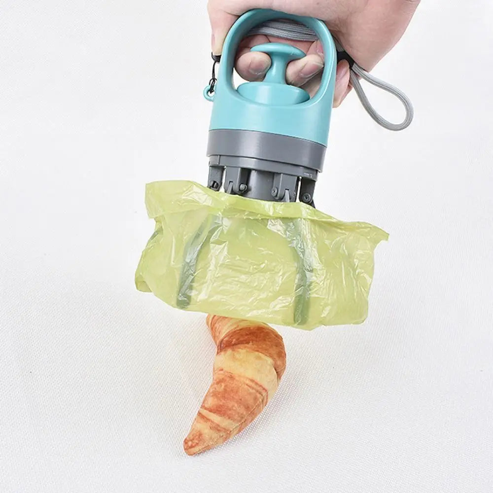 Effektiver tragbarer Hundepooper-Schaufel, tragbarer Zero-Touch-Haustier-Abfallreiniger, Sechs-Klauen-Schaufel, Poop-Greifer für Katzen und Hunde