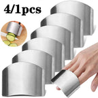 4-1 stücke Küche Werkzeug Zubehör Edelstahl Finger Schutz Sicherheit Cut gemüse Hand Schutz Küche Werkzeug Finger Schutz Werkzeug