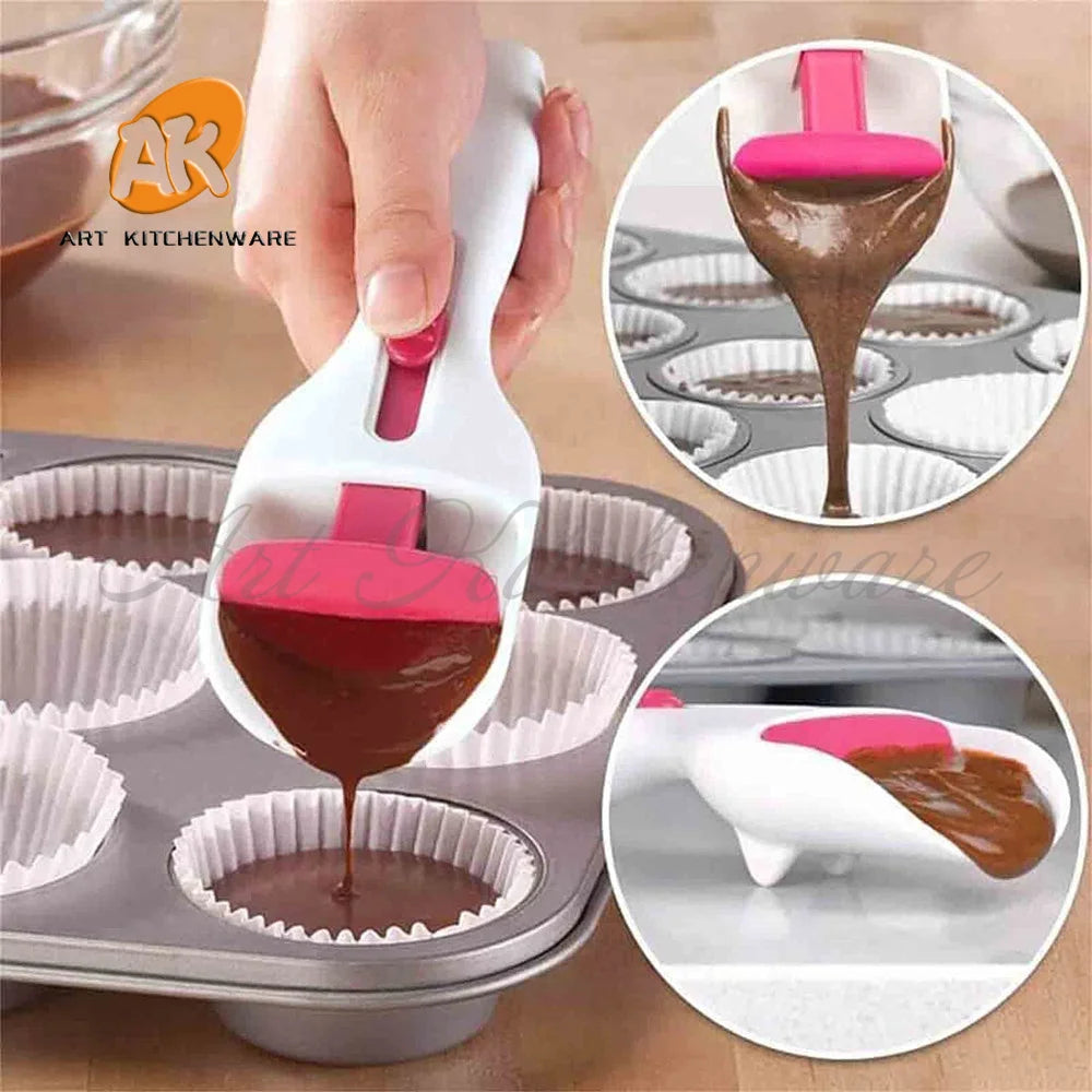 Kuchen-Gebäck-Spatel, Löffel, Cupcakes, Schaufel, Küche, Ustensils, langlebiger Kuchen-Spenderlöffel zum Backen von Kuchen, Schokolade, Cupcake