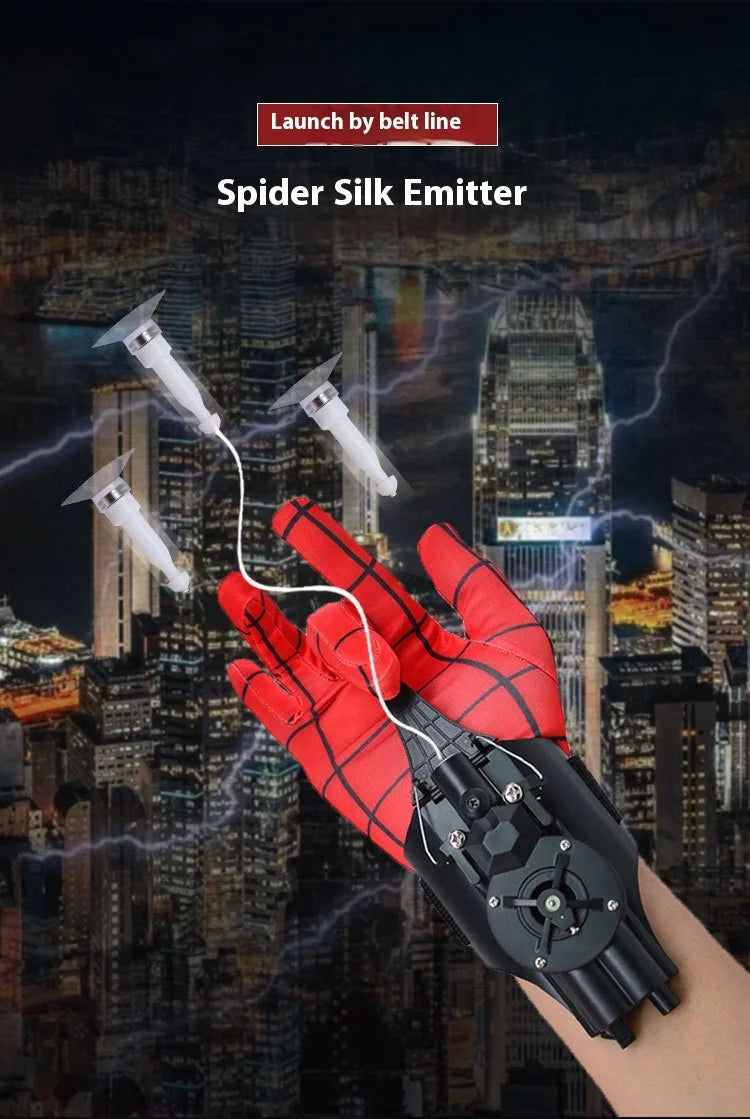 Auf Lager Spinnennetz Shooters Handgelenk Launcher Shooters Cosplay Requisiten Schießen Gerät Spielzeug Spinne Seide Launche Spielzeug