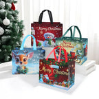 4 stücke Weihnachten Geschenk Taschen Weihnachten Party Dekoration Kinder Gefälligkeiten 2025 Weihnachten Santa Claus Handtaschen Navidad Natal Neue Jahr geschenk 2026