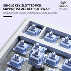 AULA F75 MAX mechanische Gaming-Tastatur, 75 % verkabelt/Bluetooth/2,4 G, Hot-Swap-RGB-E-Sport-Tastatur mit TFT-Bildschirm für PC/Mac ﻿