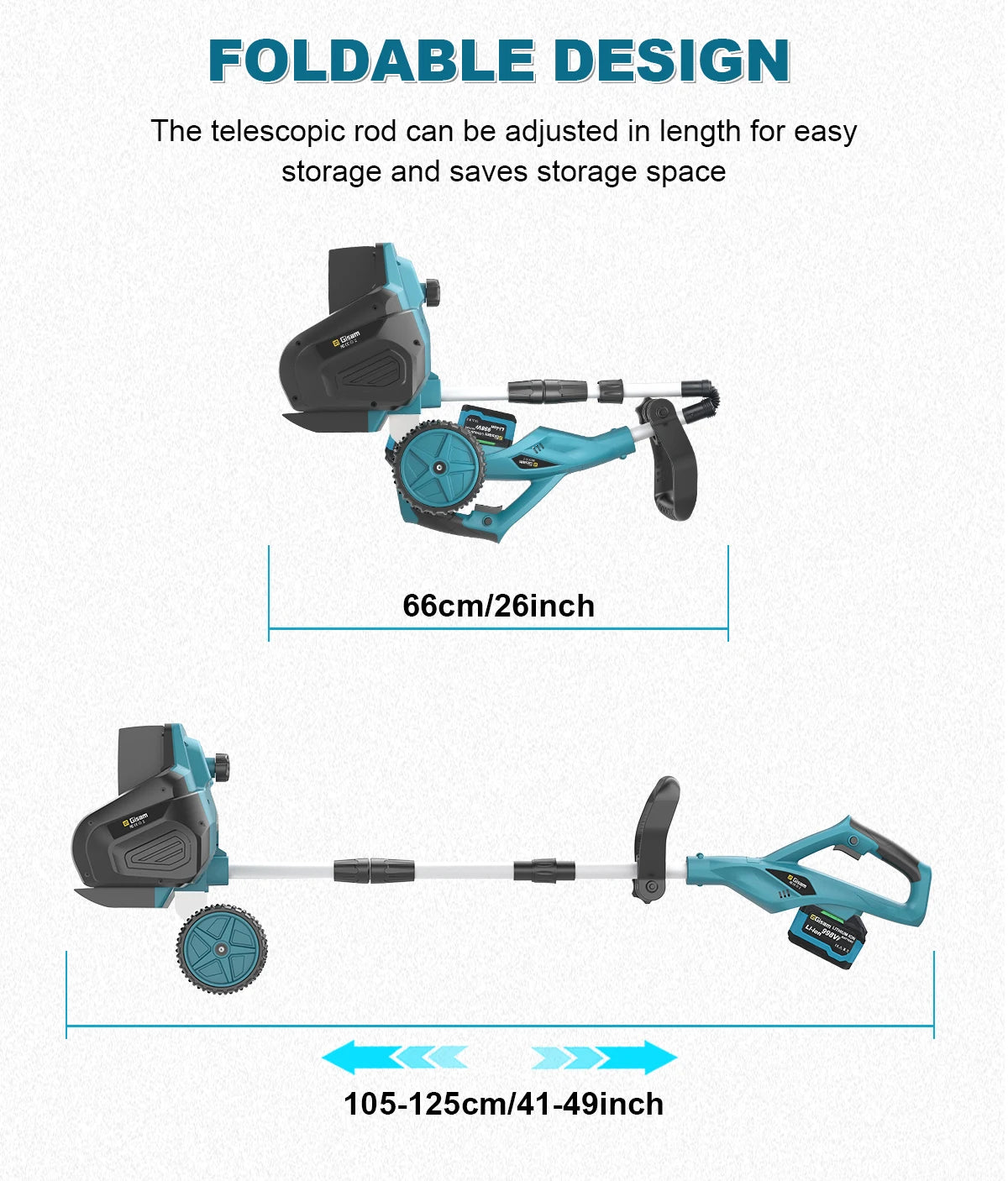G perfil 13 Zoll bürstenloser elektrischer Schneepflug Schneekehrmaschine Akku-Sauberes Straßenhof-Elektrowerkzeug für Makita 18 V Akku-Pin