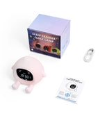 ORIA Kinderwecker & Schlaftrainer – Nachtlicht, OK-to-Wake, USB-C, Pfirsich-Design