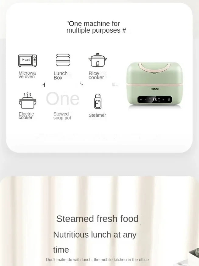 Büropersonal elektrische Heizung Lunchbox Mini Hot Box Doppelschicht Lebensmittelheizung Container