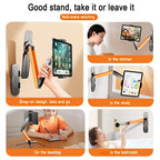 Eary Tablet Wand halterung 360 ° Drehung Tablet Halter Ständer Küche Wand halterung kompatibel mit iPad/iPhone/alle 4, 5-6, 5-Zoll-Tablet